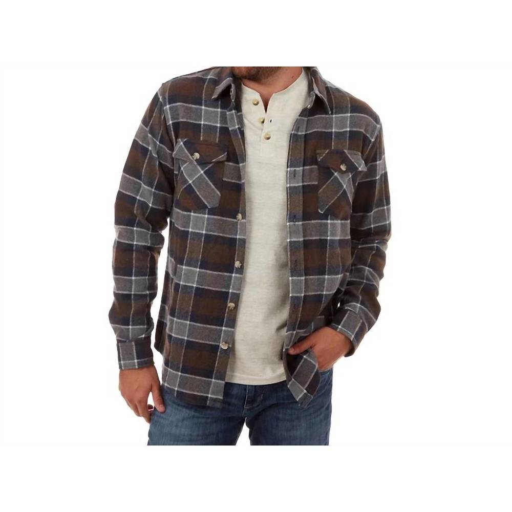 NEW PX jordan plaid shacket in brown